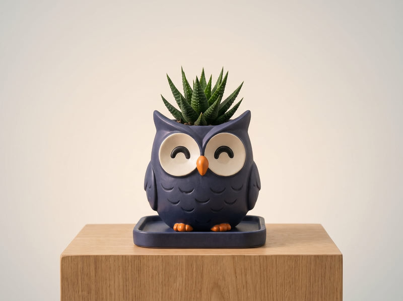 Owl _ Pancha Pot Mini planter indoor & Outdoor